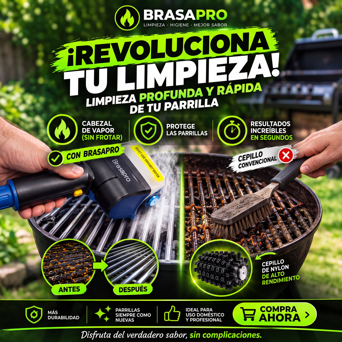 BRASAPRO - LIMPIADOR DE PARRILLA